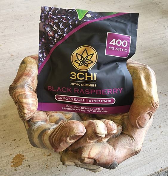 3CHI Delta 8 THC Gummies black raspberry